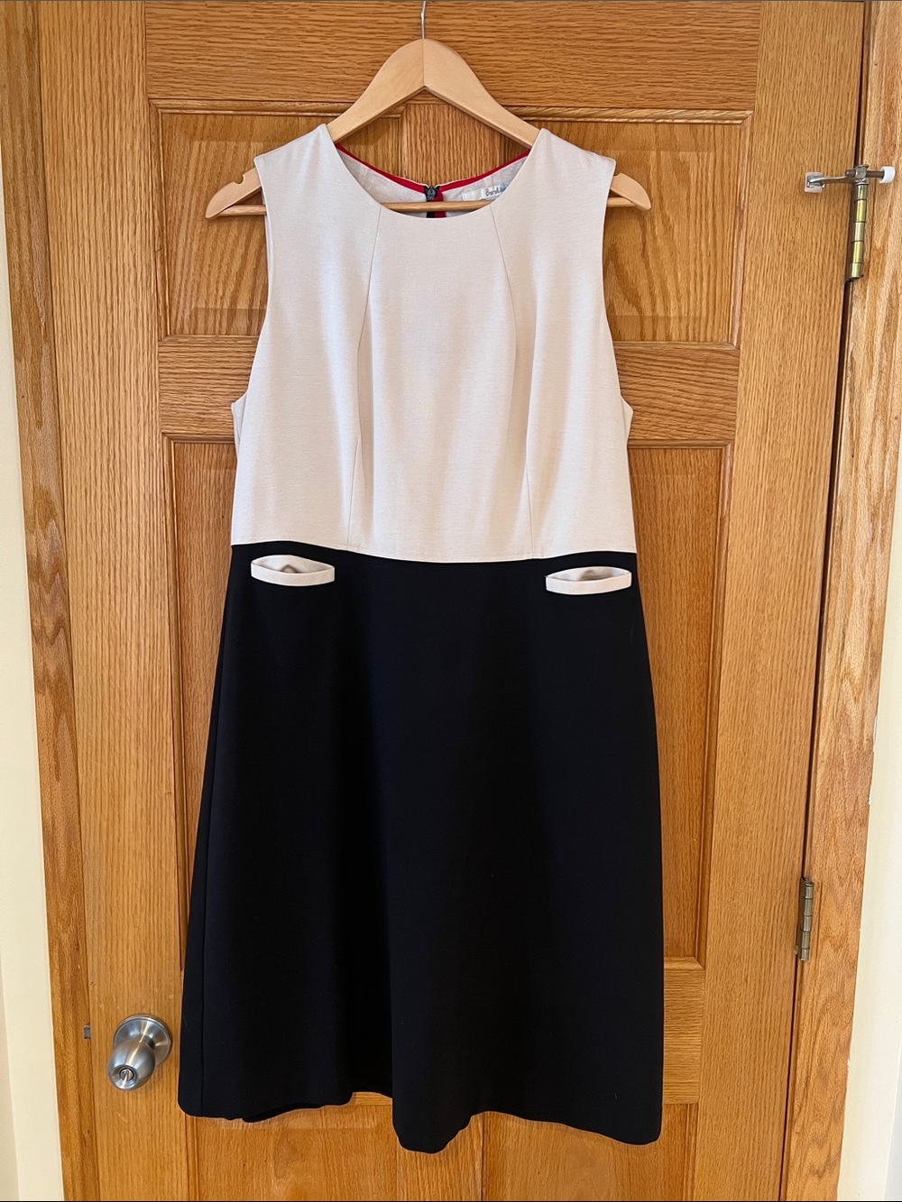 Cream & Black Boden Day Dress